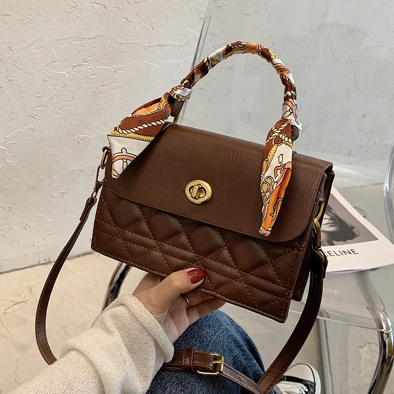 

с доставкой Small PU Leather Small Crossbody Bags for Women 2020 Trend Chain Hand Bag Womens Branded Shoulder Bag Handbags